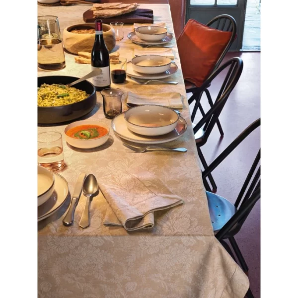 Großhandel 😀 Bassetti ORISTANO Jacquard Tischläufer – 50×150 Cm – 41-beige 💯 8